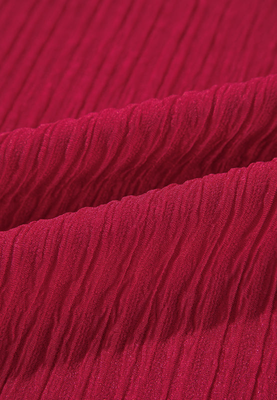 Danissa - Langärmeliges Kleid mit Rüschen und Einkerbungen