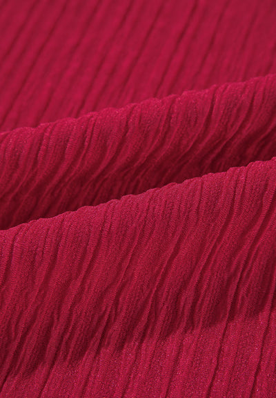 Danissa - Langärmeliges Kleid mit Rüschen und Einkerbungen