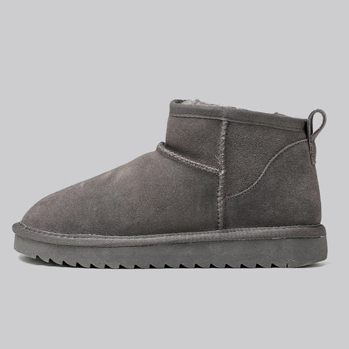 Damen-Winterstiefel aus Wildleder mit Wollfutter - Emilia
