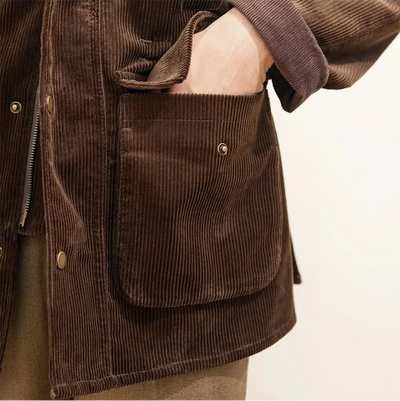 Luxuriöse Cordjacke für Herren im Herbststil - Robinson