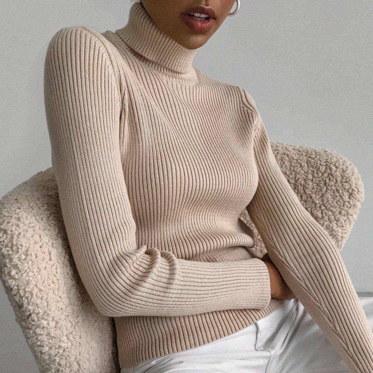 Damen-Rollkragenpullover - Itzel