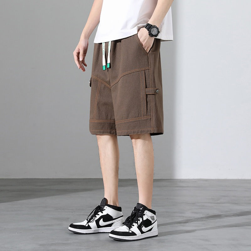 Herren-Shorts im urbanen Stil mit Kontrastnähten - Mateo