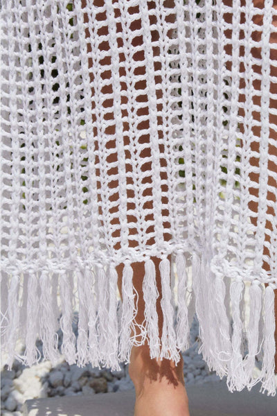 Ocean Chic - Crochet Maxi-Überwurf