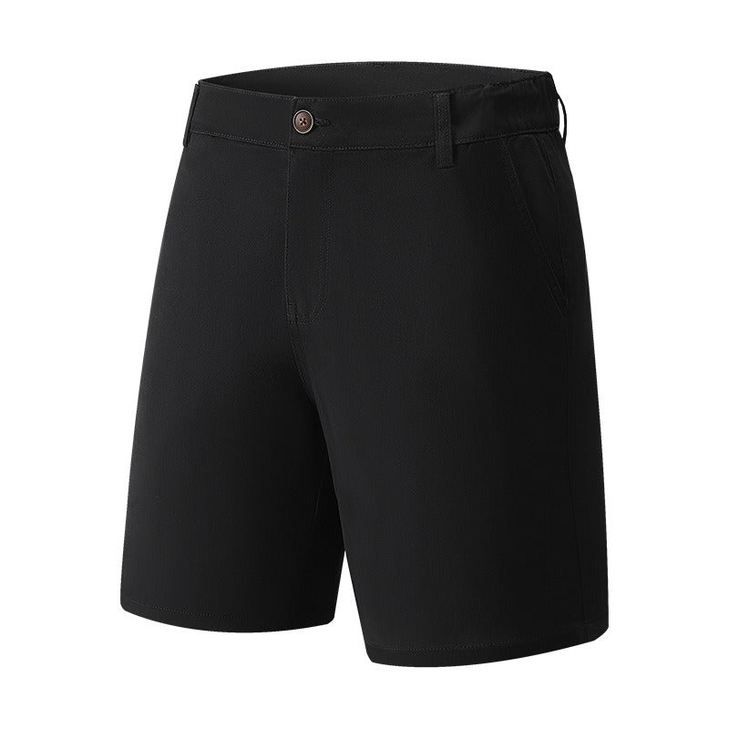 Gerade Herren-Shorts aus gewebtem Stretchmaterial - Andrés