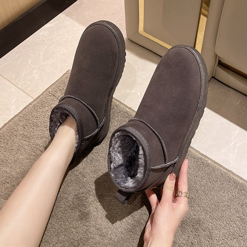Winterstiefeletten aus Wildleder mit weichem Futter - Mia