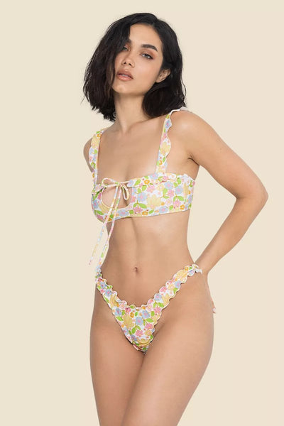 Ocean Chic - Bedruckter Schnürbikini