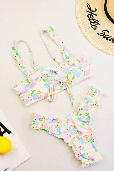Ocean Chic - Bedruckter Schnürbikini