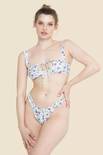 Ocean Chic - Bedruckter Schnürbikini