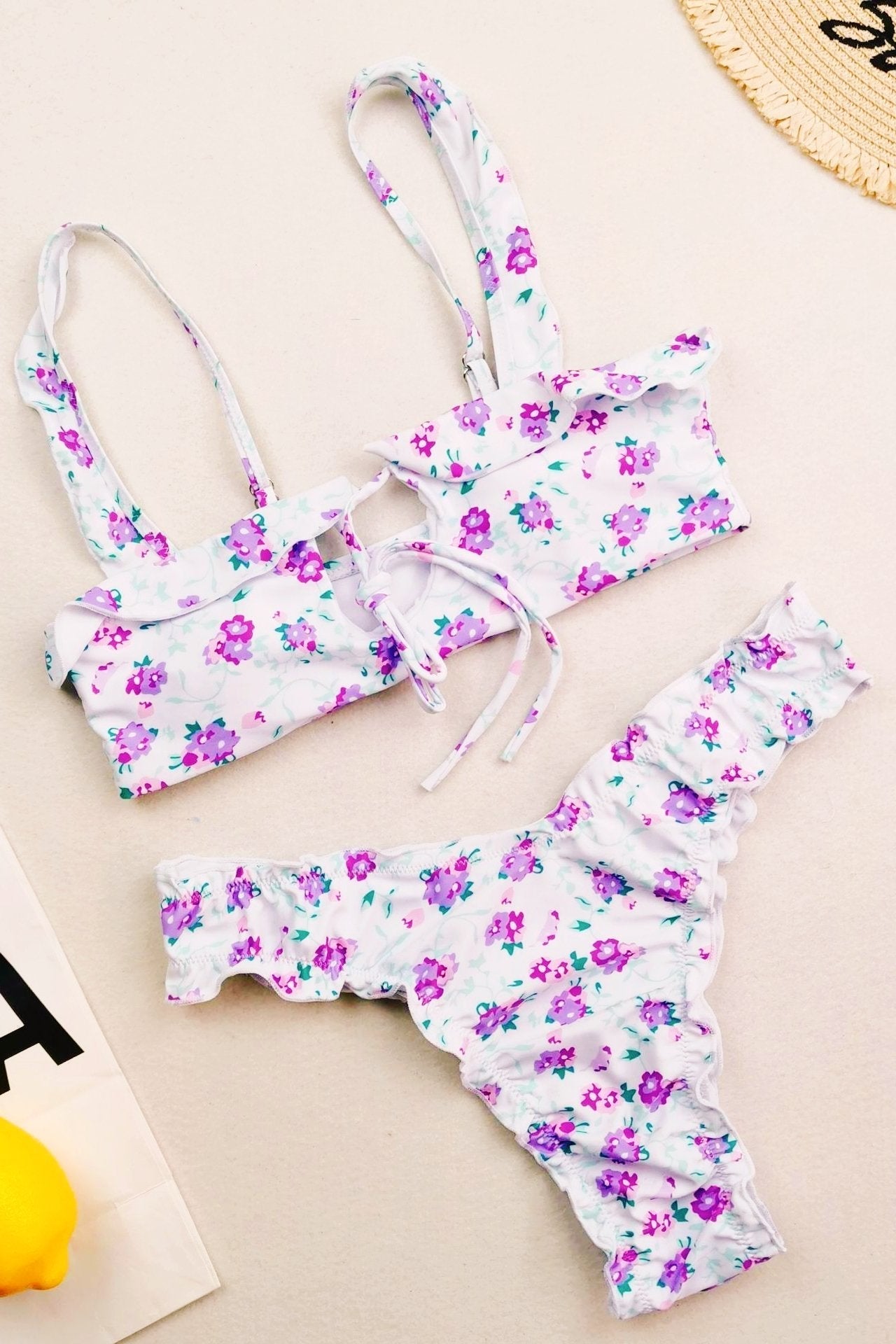 Ocean Chic - Bedruckter Schnürbikini