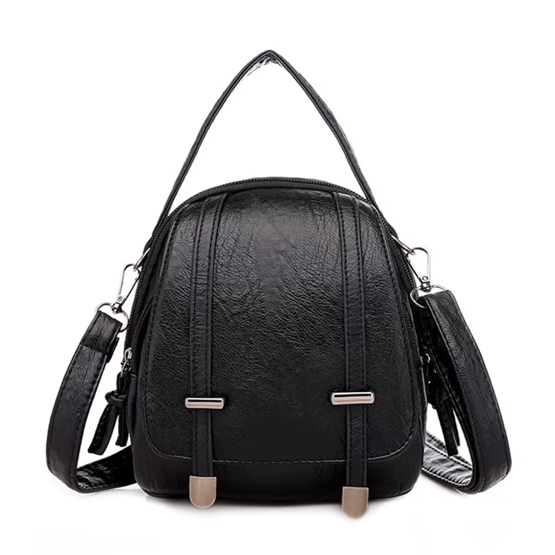 Damen Umhängetasche kompaktes Design Leder Vintage-Stil - Miranda