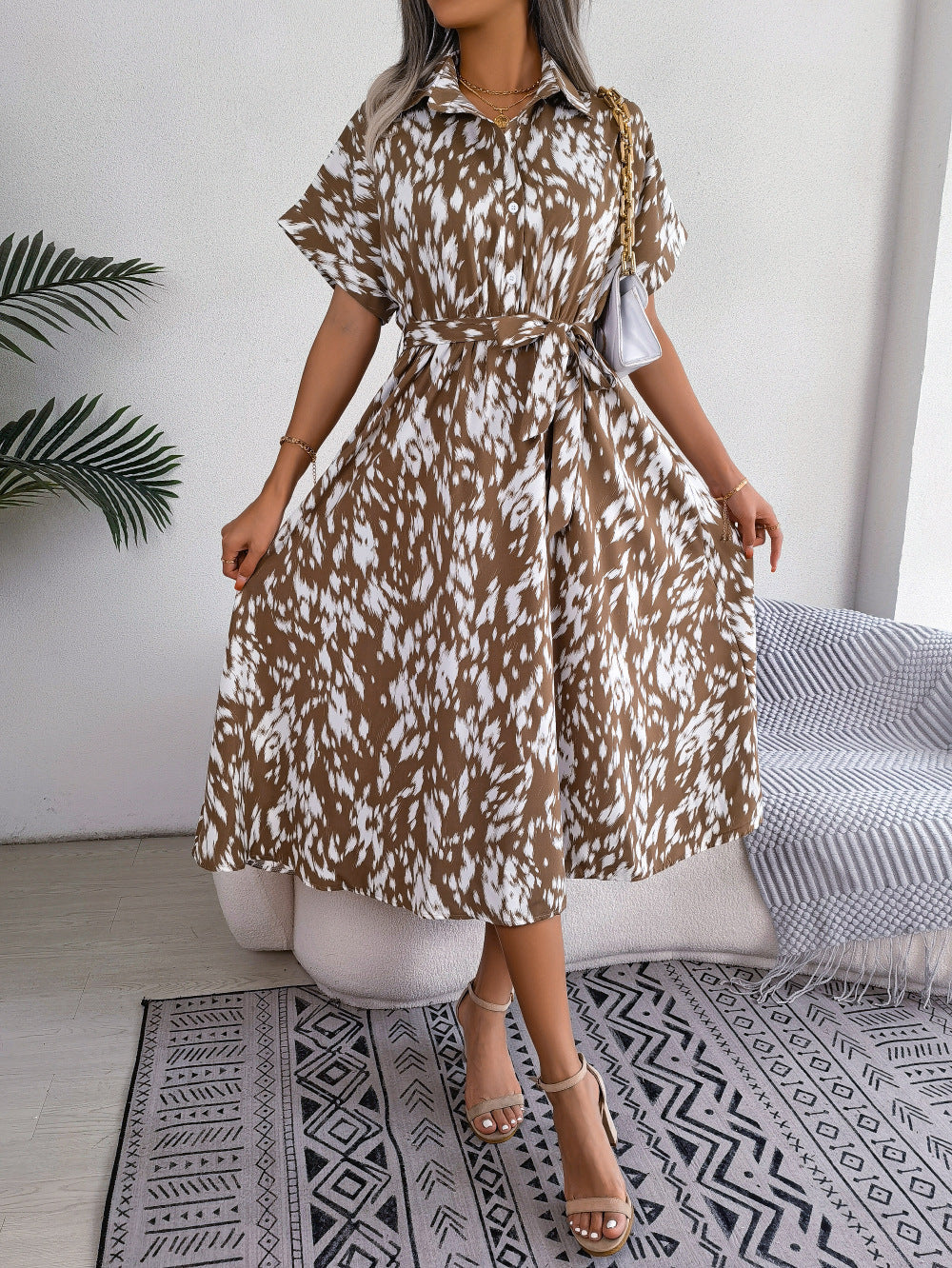 Leonie - Kleid im Leoparden Look