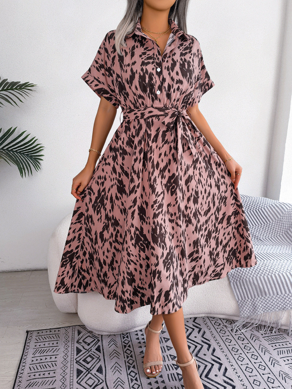 Leonie - Kleid im Leoparden Look