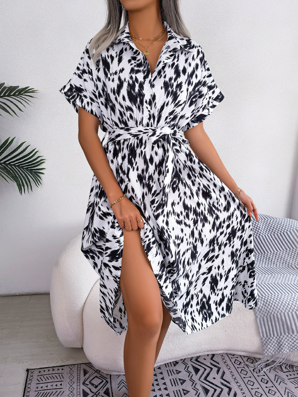 Leonie - Kleid im Leoparden Look