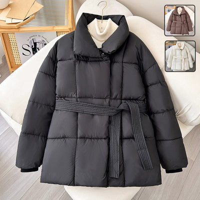 Modischer Damen Wintermantel mit verstellbarem Gürtel - Freja