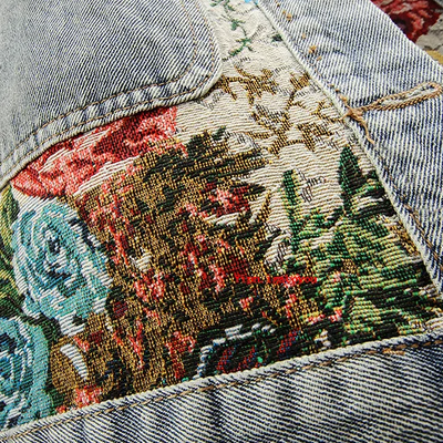 Totêm - Geblümte Denim-Jacke