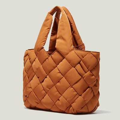 Gesteppte Damen-Shopper-Tasche aus Canvas - Sara