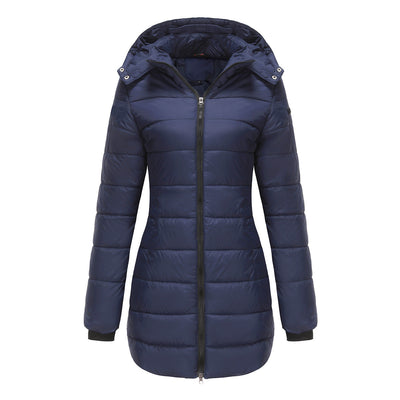 Lange Damenjacke mit Kapuze - Naelle