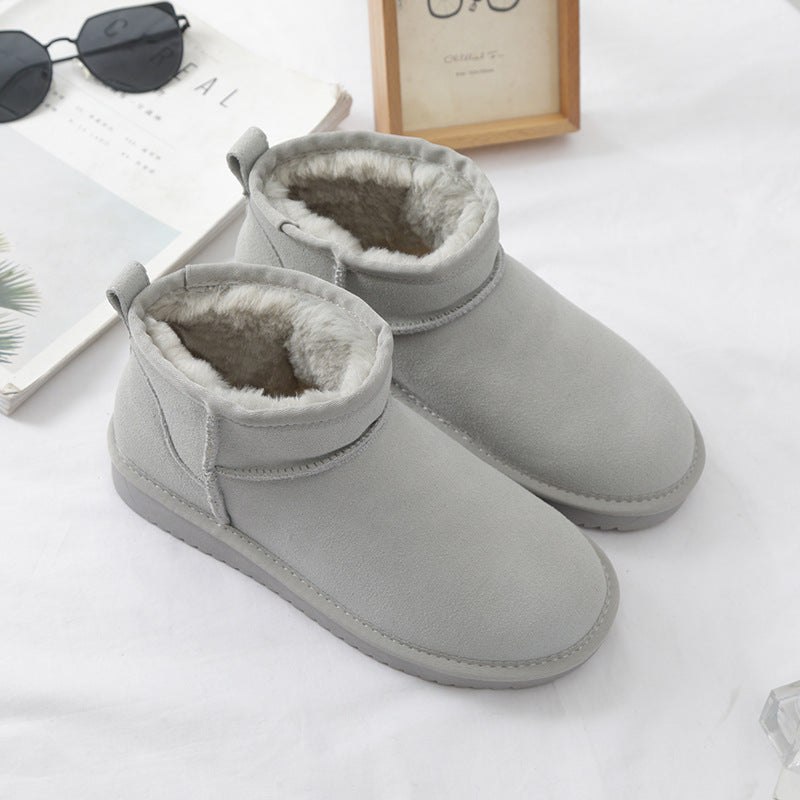 Damen-Winterstiefeletten aus Wildleder mit Innenfutter - Sophia