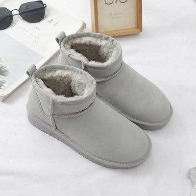 Damen-Winterstiefeletten aus Wildleder mit Innenfutter - Sophia