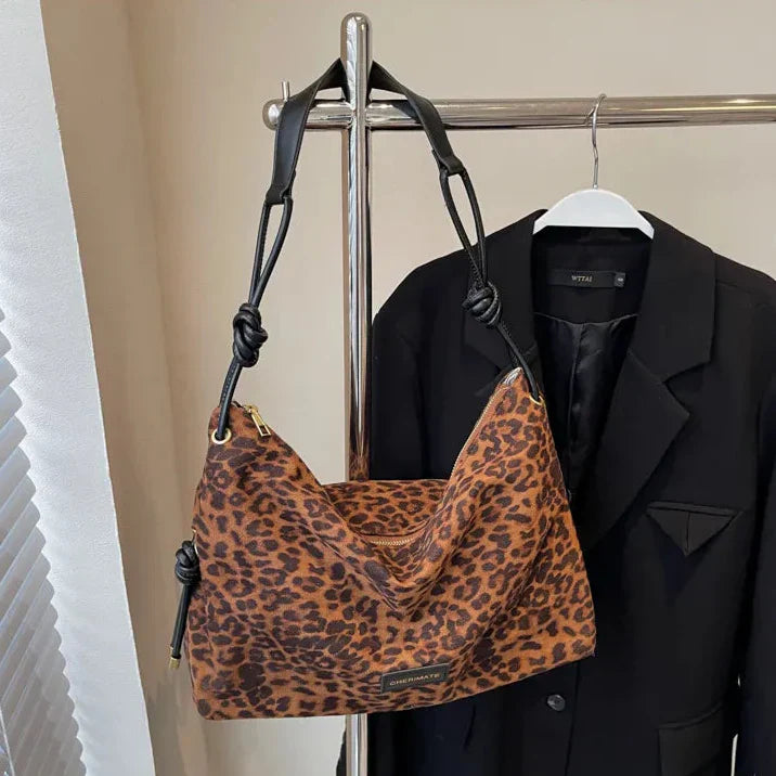 Umhängetasche mit Leopardenmuster für Damen - Adria