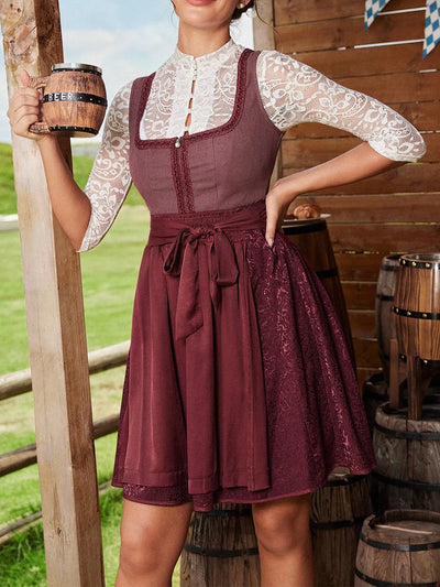 Damen Modernes Oktoberfest Dirndl Kleid - Roswitha