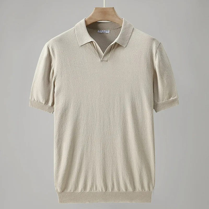 Anthon - Gestricktes Poloshirt