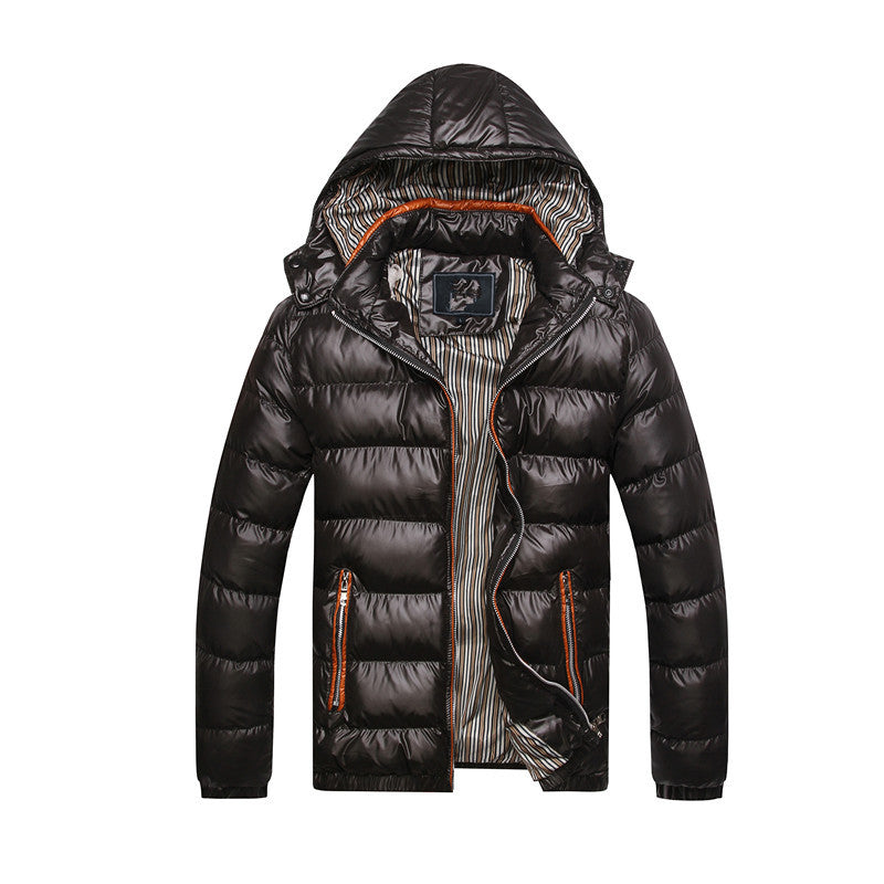 Herren-Steppjacke mit glänzender Oberfläche - Maden