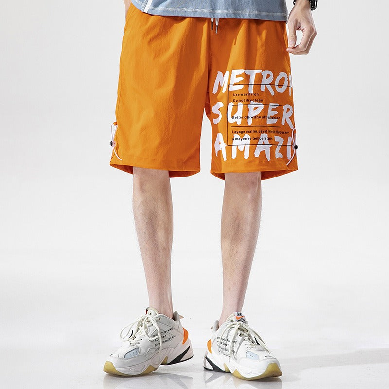 Grafische Baumwollshorts für Männer im urbanen Stil - Damien