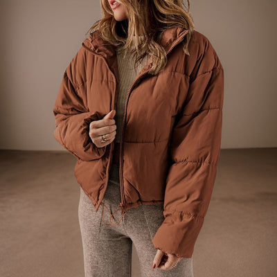 Carola - Einfarbige Steppjacke