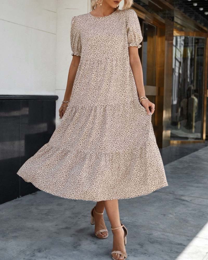 Zyonn - Kleid mit Puffärmeln