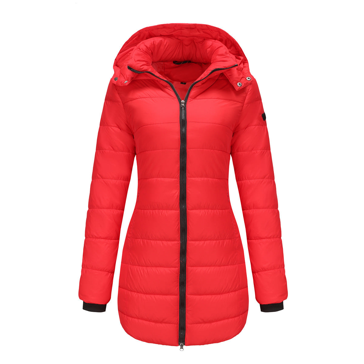 Lange Damenjacke mit Kapuze - Naelle