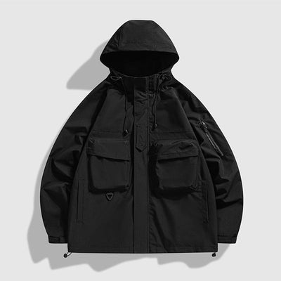 Winddichte Cargo Jacke mit Kapuze - Lukas