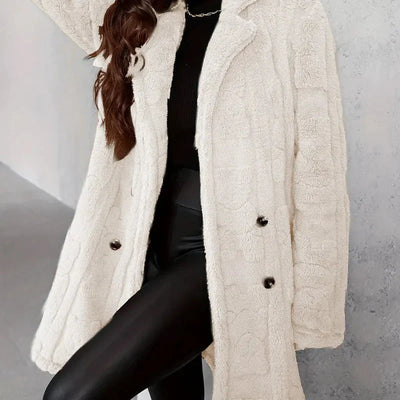 Damenmantel aus Fleece in Übergröße - Thania