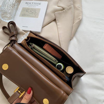 Quadratische Tasche mit Leopardenmuster - Selinne