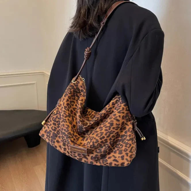 Umhängetasche mit Leopardenmuster für Damen - Adria