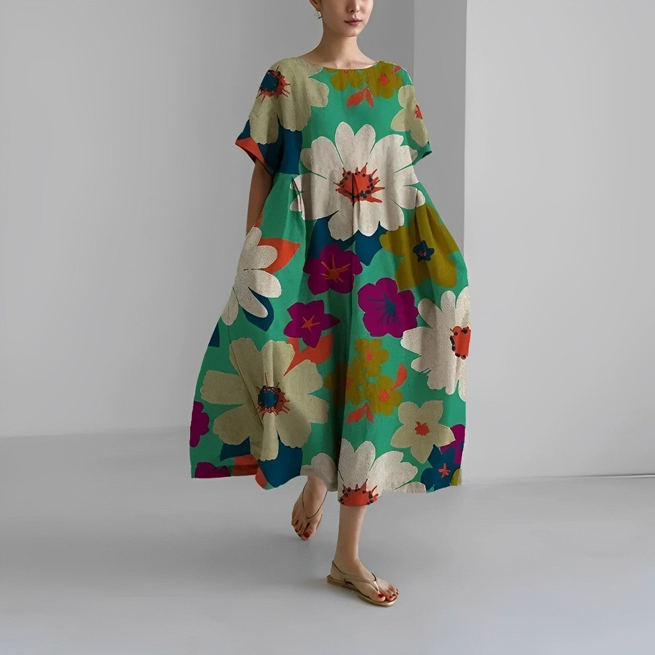 Katarina – Boho-Blumenkleid für einen stilvollen Auftritt