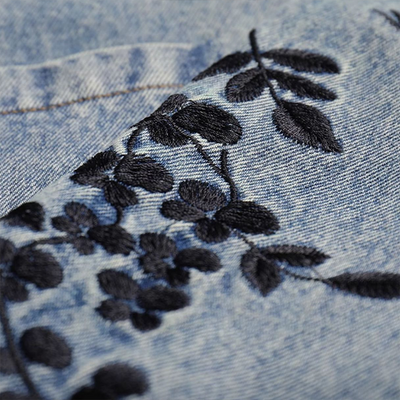 Vintage Floral Ophélie Jeansjacke