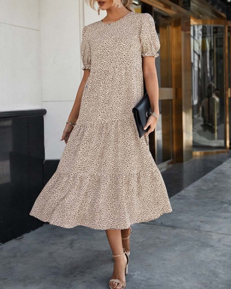 Zyonn - Kleid mit Puffärmeln