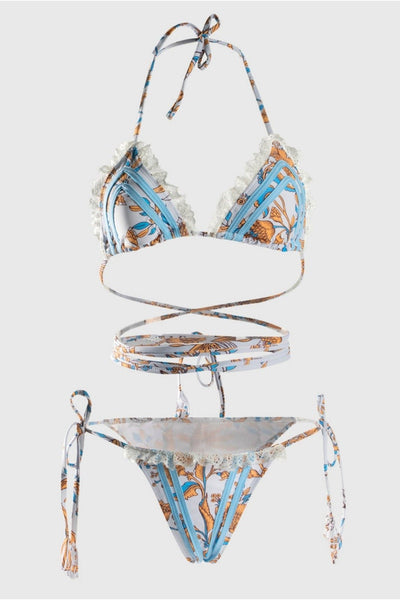 Ocean Chic - Bedruckter Band-Bikini