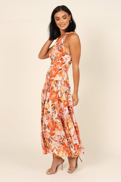 Nora - Gestuftes Maxikleid