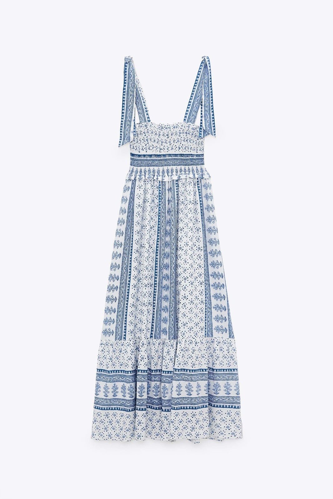 Marie - Midikleid mit gerafften Trägern
