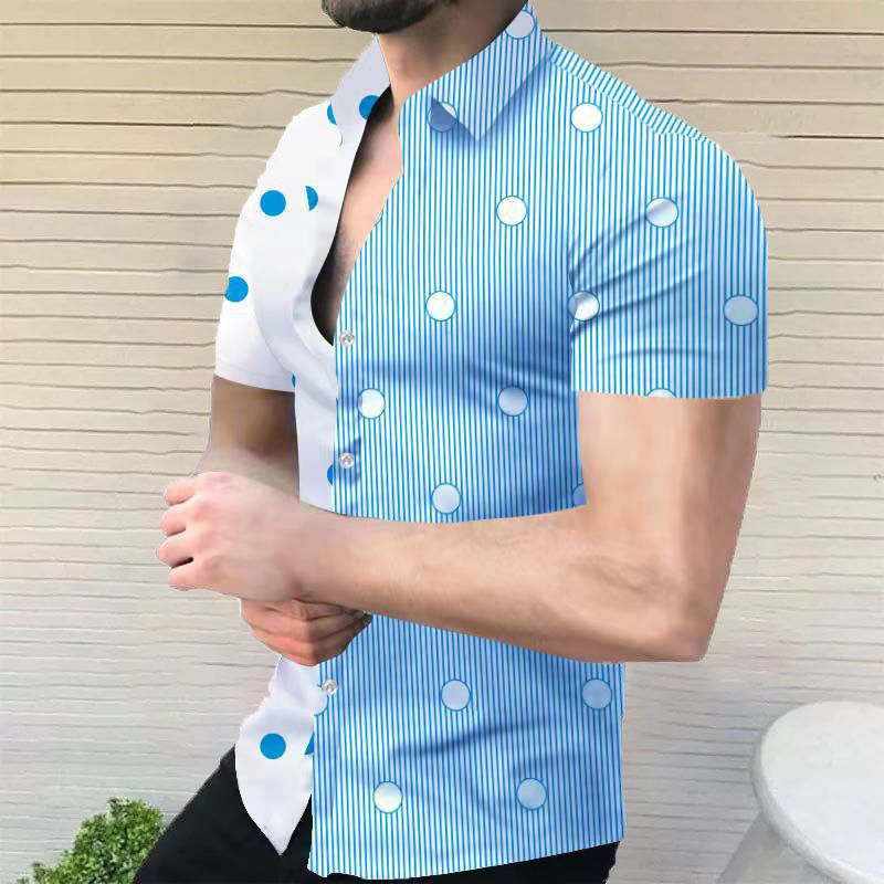 Hordian - Herren Kurzarm Hemd im Doppel Design