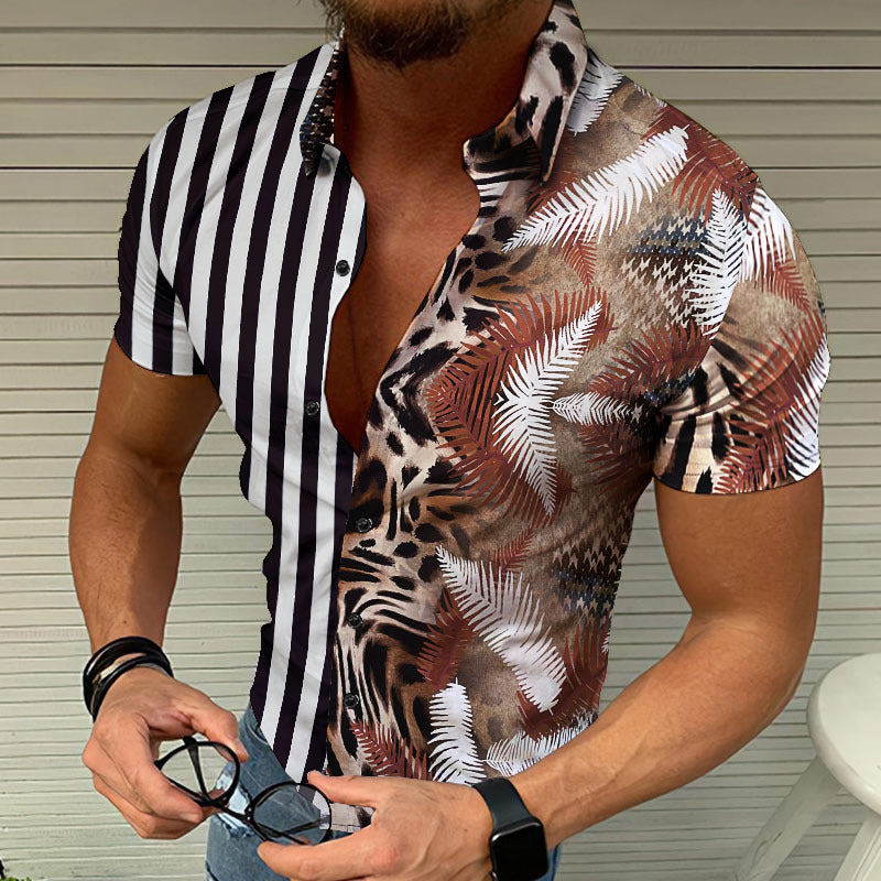 Hannes - Hawaiianisches Strandhemd mit Blumenmuster für Herren
