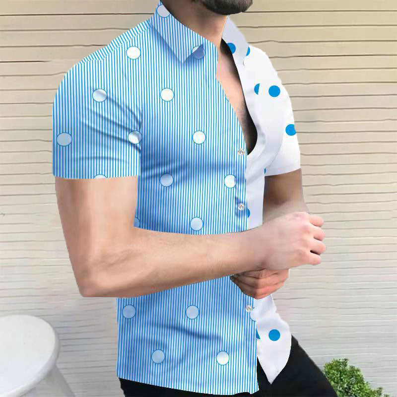 Hordian - Herren Kurzarm Hemd im Doppel Design