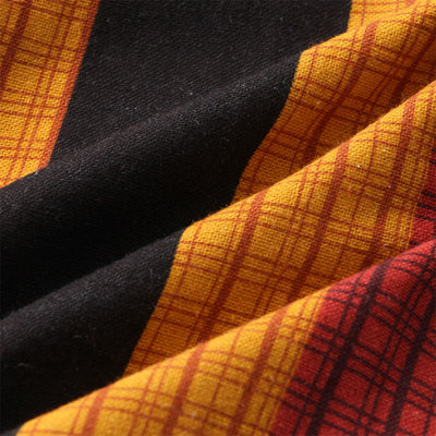 Gestreiftes Herren Kurzarm Hemd im Retro Look