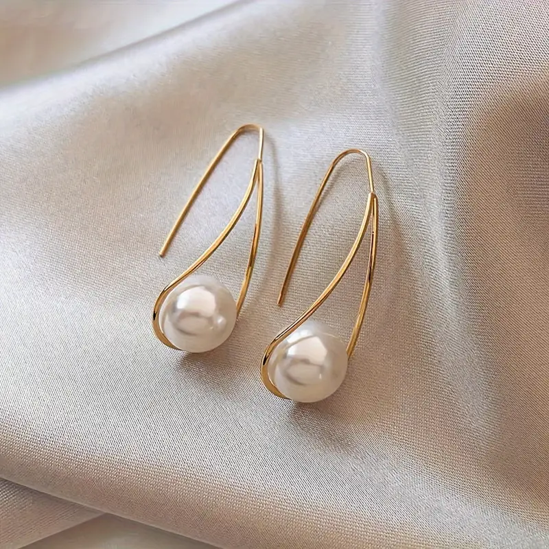Elegante Perlenanhänger-Ohrringe für Damen - Celina