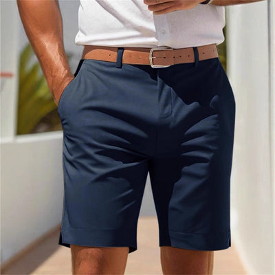 Lässige, gerade geschnittene Bermuda-Shorts aus Twill für Herren - Di Marco