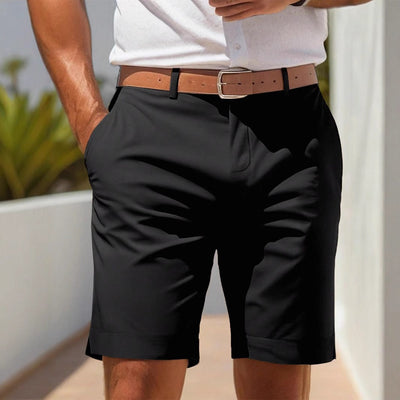 Lässige, gerade geschnittene Bermuda-Shorts aus Twill für Herren - Di Marco