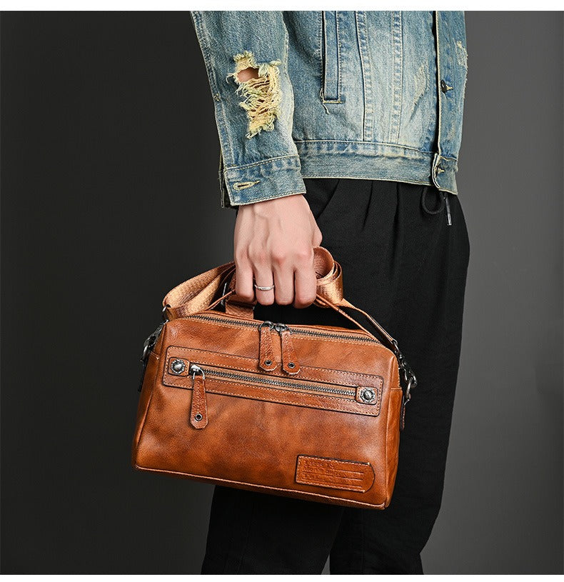Herrenhandtasche aus Kunstleder kompaktes urbanes Design - Laurent