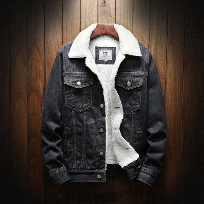 Herren-Jeansjacke mit Fleece-Futter - Lior